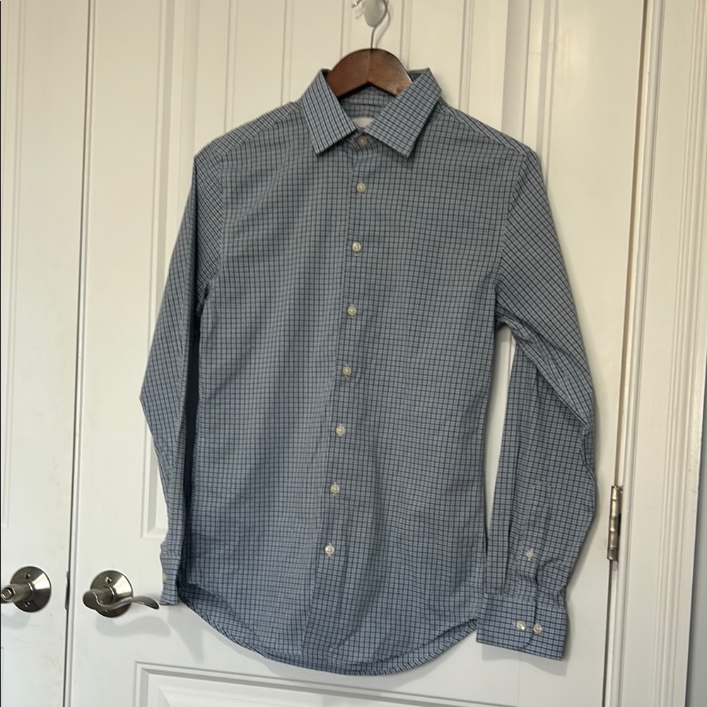 Men's Blue Checkered Shirt